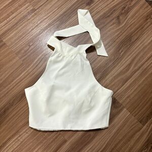 4th + Reckless Halter Crop Top with Tie Neck